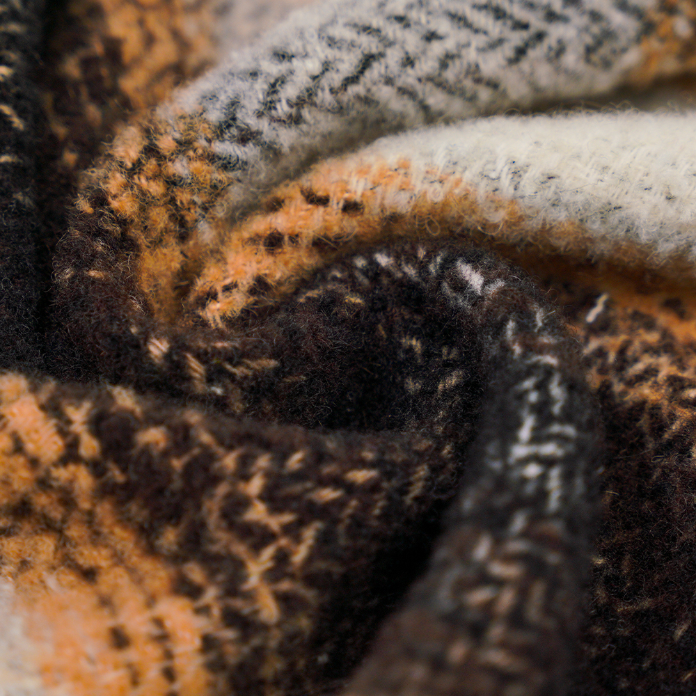 40 % villaa, 60 % polyesteriä, 540 G/M, mustavalkoinen, pyöreä Tweed-kangas, ML-8021071